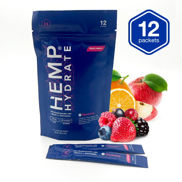 Fruit Punch Flavored Electrolyte CBD Powder – Hydration + Recovery Boost