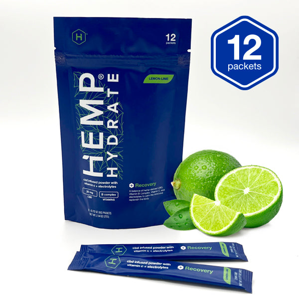 Lemon-Lime Flavored Electrolyte CBD Powder – Hydration + Recovery Boost