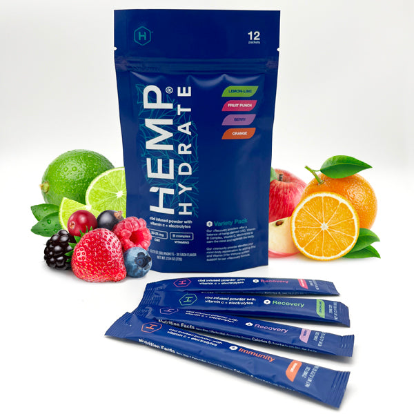 Variety Pack Electrolyte CBD Powder – Hydration + Recovery Boost